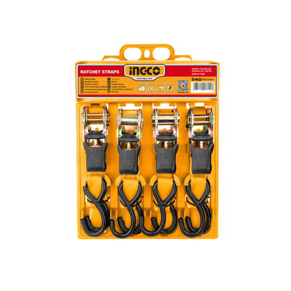 Jogo Cinta C/Catraca 0,65tx6m C/4 Pc Ingco HRSP065607