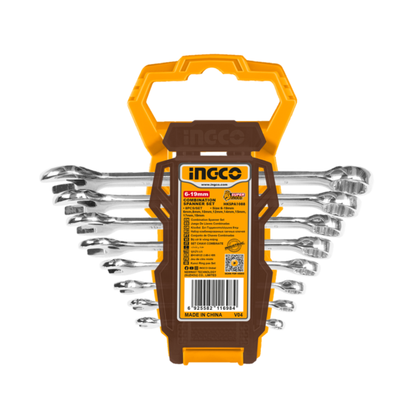 Jogo De Chaves Combinadas 6 A 19mm C/8 Pc Ingco HKSPA1088-I