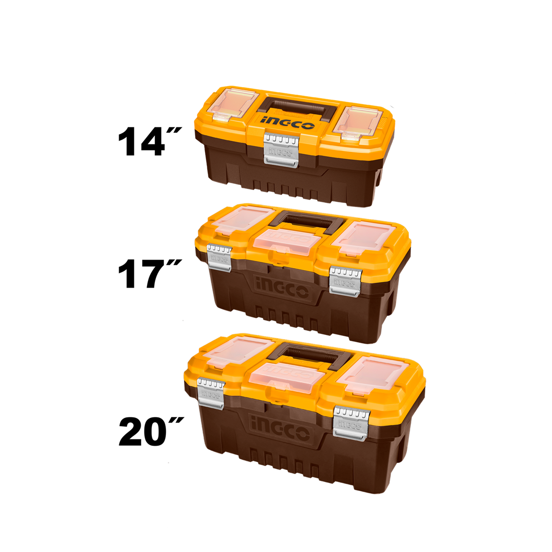 Kit Caixa De Ferramentas C/03 Pc Ingco PBXK0302