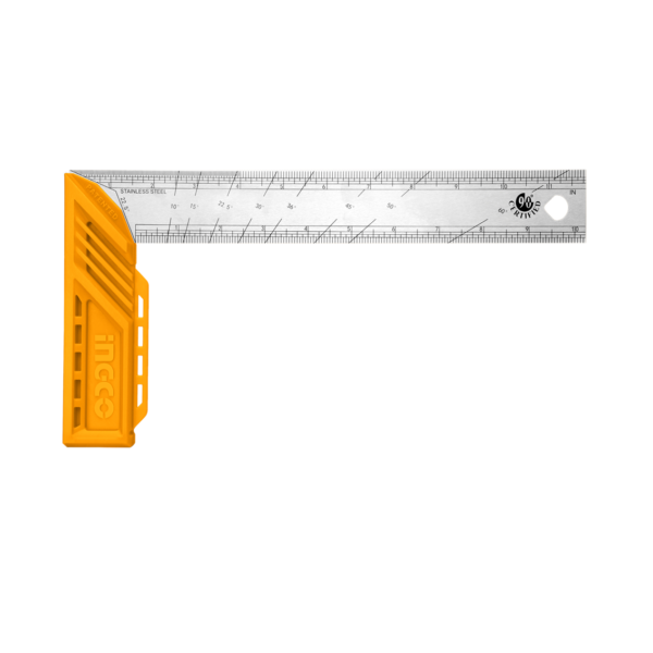 Esquadro Manual Aço Inox 300mm Ingco HAS123002