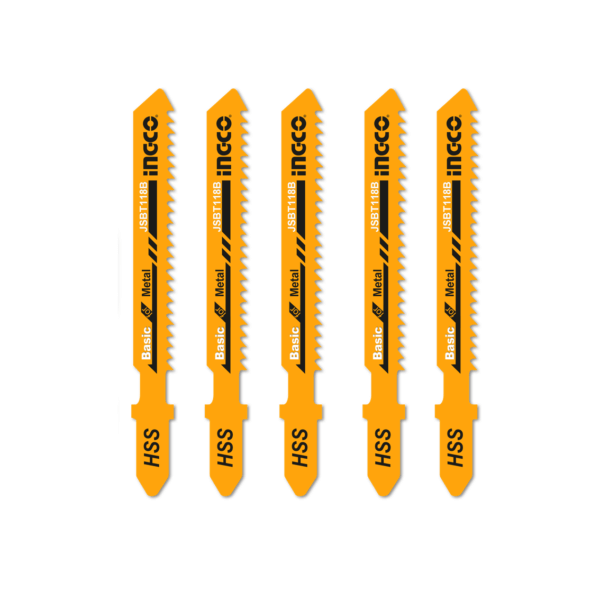 Jogo de Lamina Serra Tico-Tico p/Metal C/5pc Ingco JSBT118B