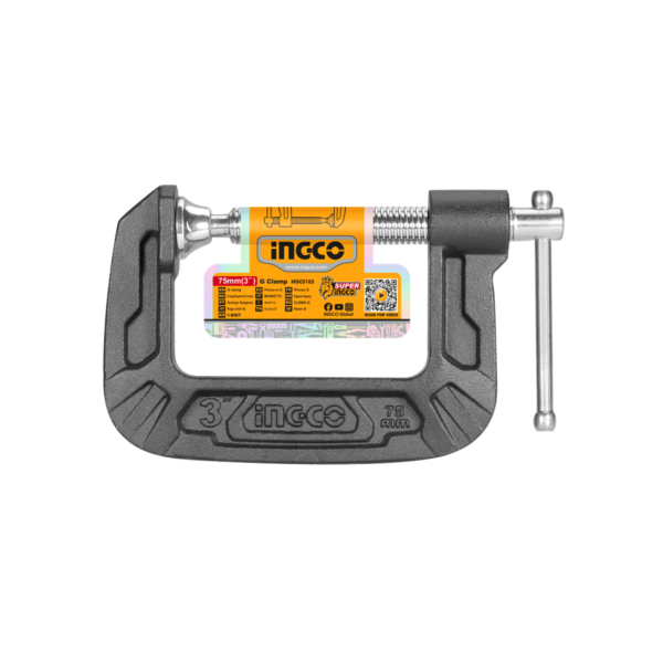 Grampo Tipo C 75mm Ingco HGC0103