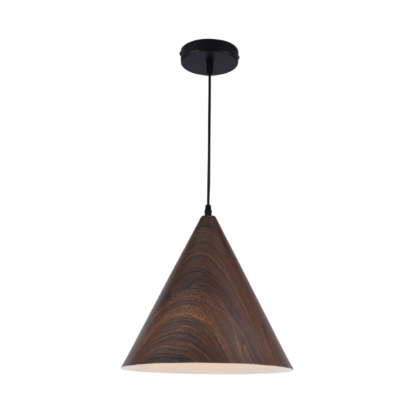 Luminária Pendente Cone Imbuia 30cm Good Iluminação GI-156-1M