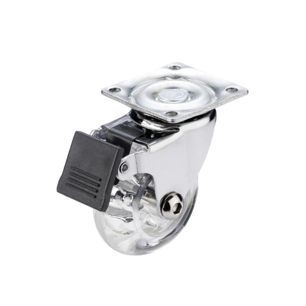 Rodízio De Gel Giratório Com Freio 1.5" Bisão