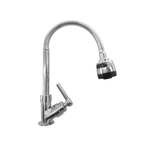 Torneira Cozinha  Flexível 1/4' de Volta Good Cromada Goumet Mesa