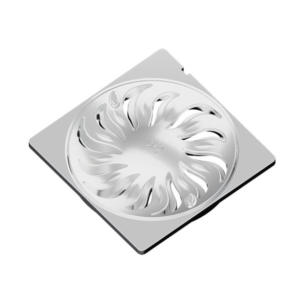 Grelha Abre e Fecha Quadrada Cromada Dn100 Tigre