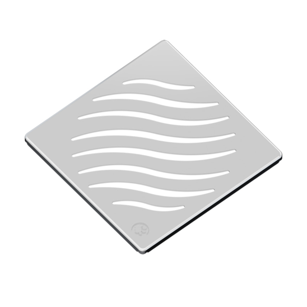 Grelha Quadrada Cromada Dn100 Tigre