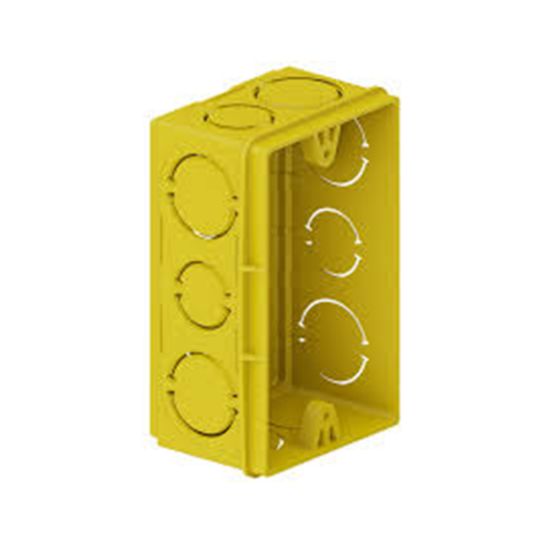 Caixa De luz Tigreflex De Embutir 2x4' Amarela Tigre
