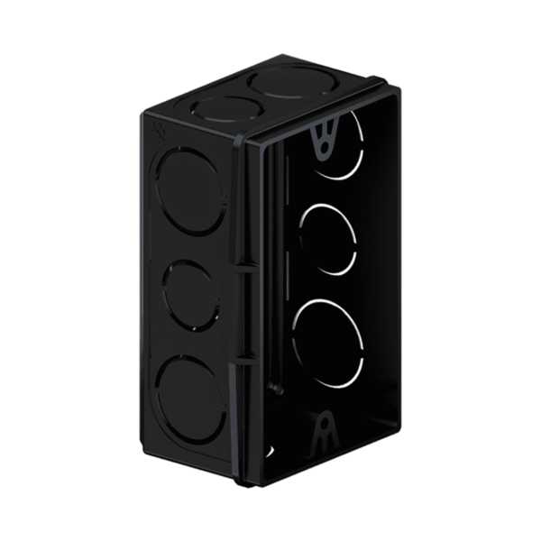 Caixa De luz De Embutir 2x4' Preta Tigre