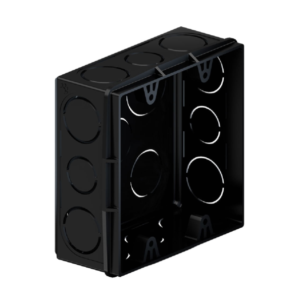 Caixa De luz De Embutir 4x4' Preta Tigre