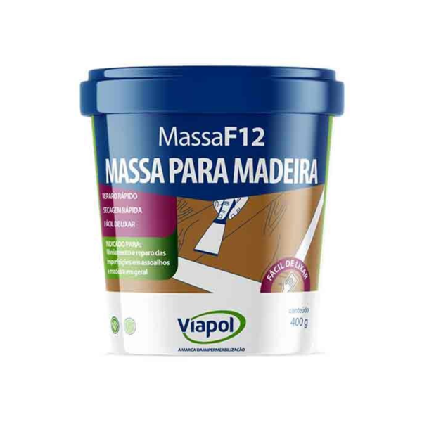 Massa Madeira Mf-12 400g Imbuia- Viapol
