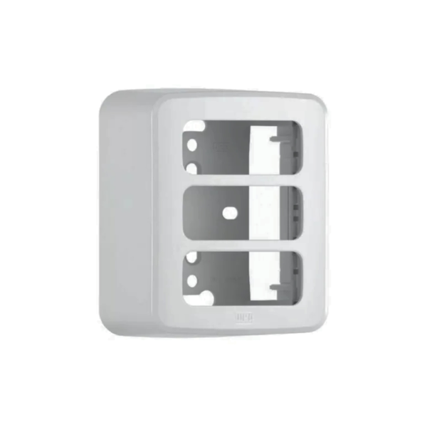 Caixa + Placa Sobrepor 3 Posições Compose Branco Weg