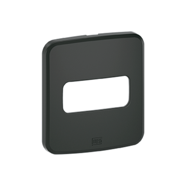 Mini Placa Embutir Moveis 1 Posição Compose Preto Weg