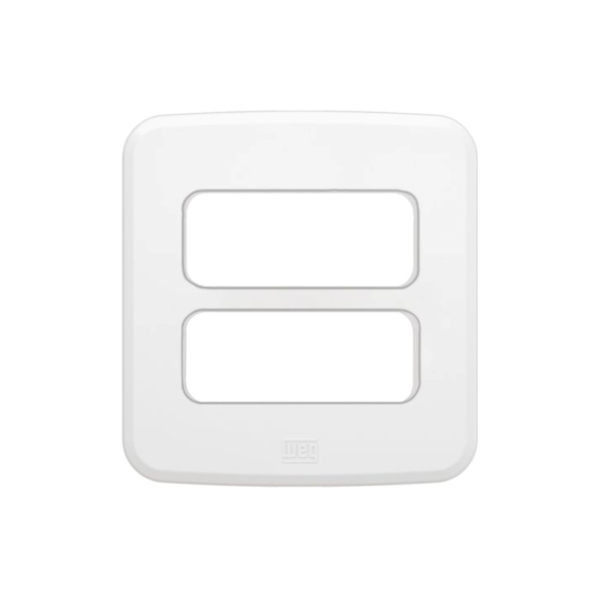 Mini Placa Embutir Moveis 2 Posições Compose Branco Weg