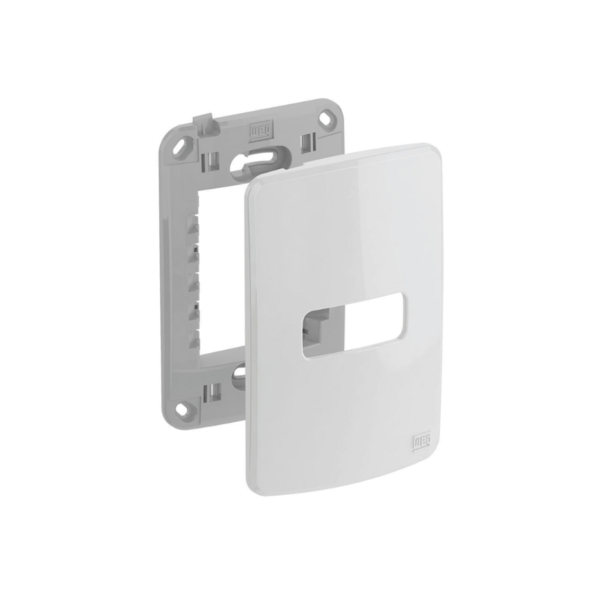 Placa + Suporte 4x2 1 Posição Compose Branco Weg