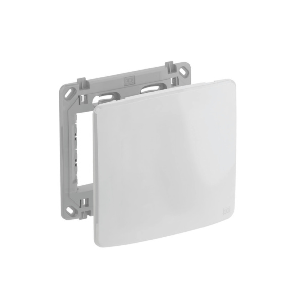 Placa + Suporte 4x4 Cega Compose Branco Weg