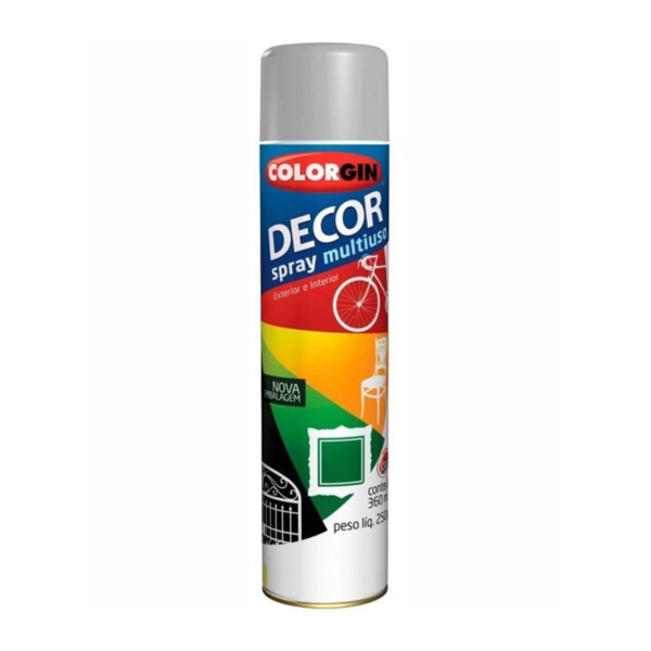Tinta Spray Colorgin 360ml Alumínio