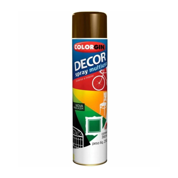 Tinta Spray Colorgin 360ml Marrom Barroco