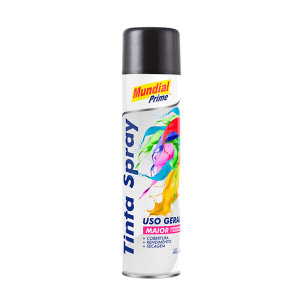 Tinta Spray Grafite Metalico 400ml Mundial Prime