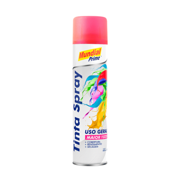 Tinta Spray Luminoso Vermelho 400ml Mundial Prime