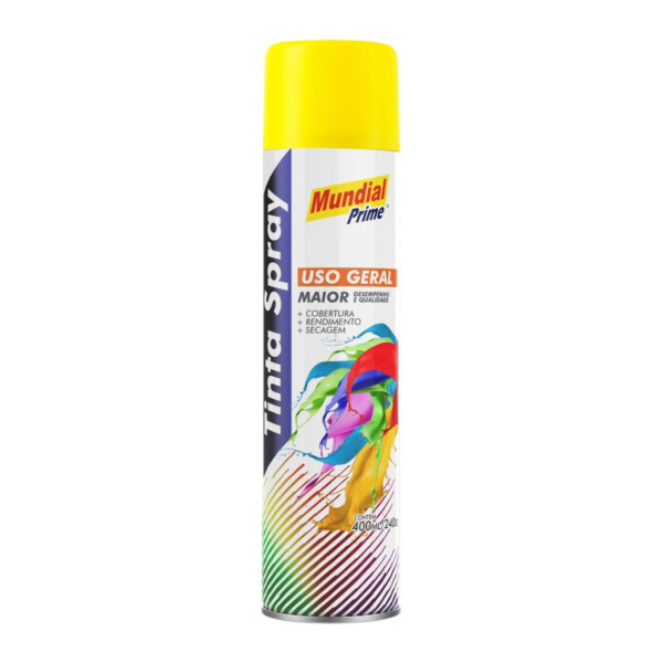 Tinta Spray Mundial Prime Amarelo 400ml