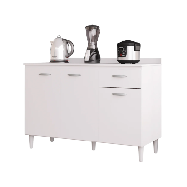 Balcão de Cozinha 120 Ch/Of Poquema Astra Atc