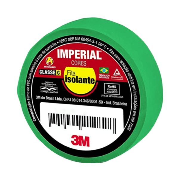 Fita Isolante Verde 18mmx10m 3m