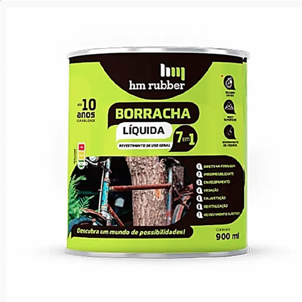 Borracha Liquida Branco Dir. Ferr 900ml Rubber - 025587 - G85