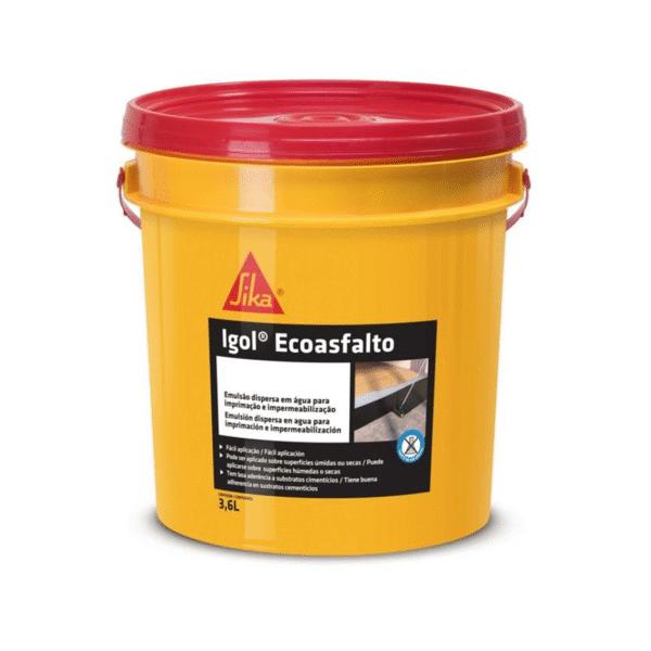 Impermeabilizante. Sika Igol Ecoasfalto 3,6l