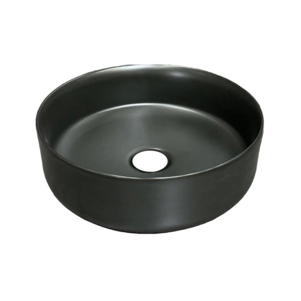 Cuba Sobrepor Oval Preto 360 X360 X115mm Fs Good 6225mb - 043593