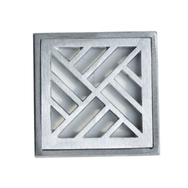 GRELHA RETA ALUMINIO 20X20 CM PRIME ALUMINIO