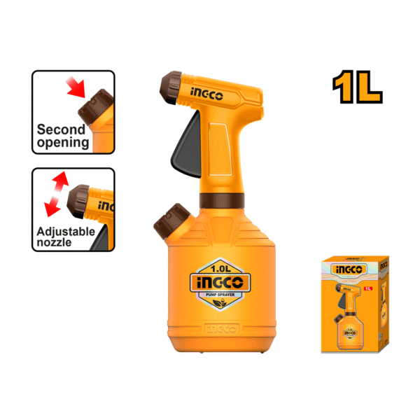 PULVERIZADOR MANUAL C/BISCO AJUSTAVEL 1L INGCO HSPP30102