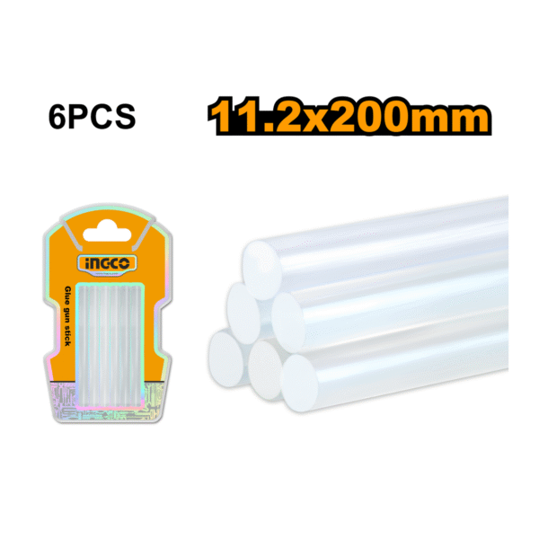 COLA BASTAO 11,2MMX200MM C/6 INGCO AKTGS2061