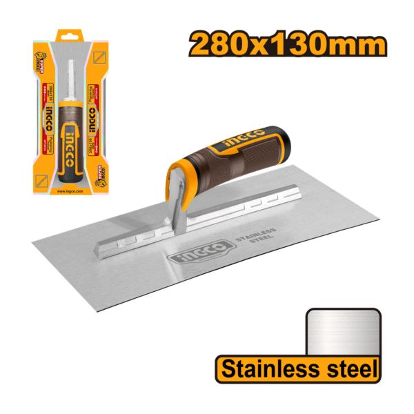 DESEMPENADEIRA ACO INOX LISA 280X130MM INGCO HPT28138