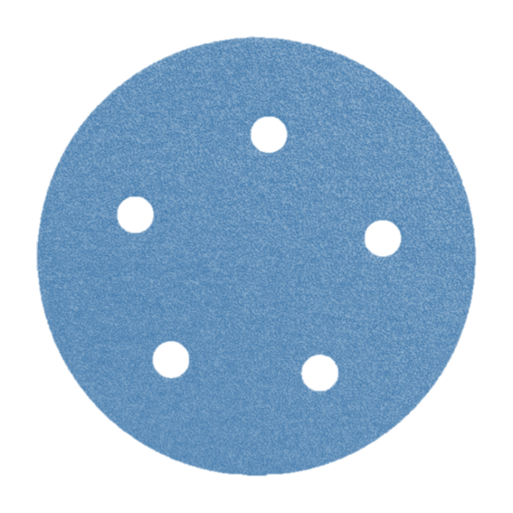 LIXA DISCO 125 GR100 5 FUROS PROCORT