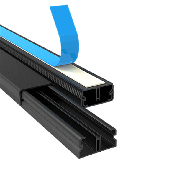 CANALETA 20X10 C/ FITA DUPLA FACE PRETA ENERBRAS