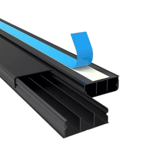 CANALETA 40X15 C/ FITA DUPLA FACE PRETO FORCELINE