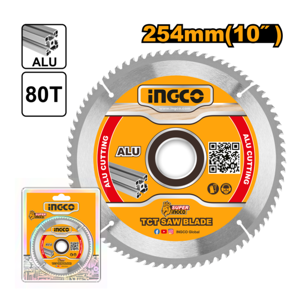 DISCO DE SERRA ESQUADRIA P/MADEIRA 254MMX80D INGCO TSB325428