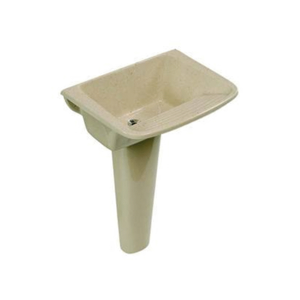 TANQUE C/ COLUNA 25L MARMORITE FIBERBLU TRAVERTINO