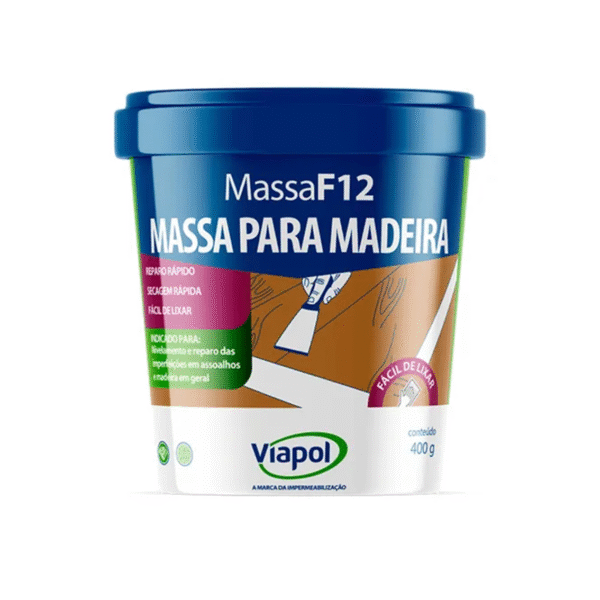 MASSA MADEIRA MF-12 400G MARFIM VIAPOL