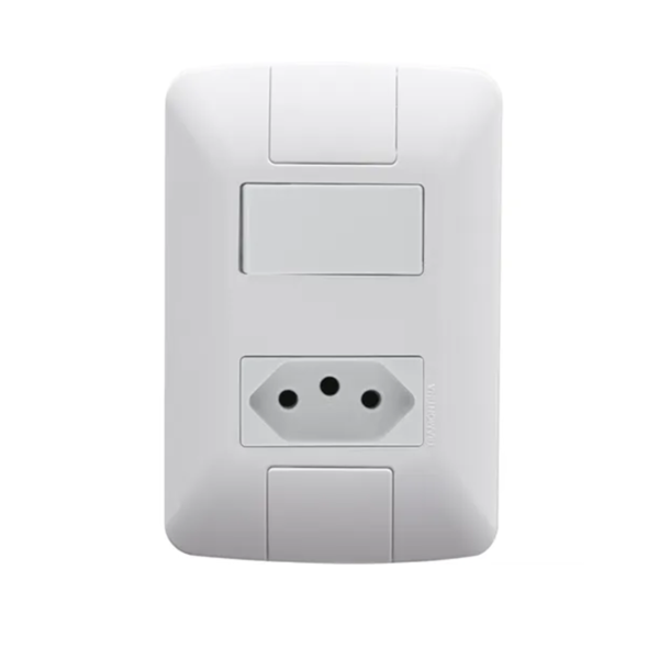 INTERRUPTOR SIMPLES +TOM.2P+T 10A ARIA TRAMONTINA