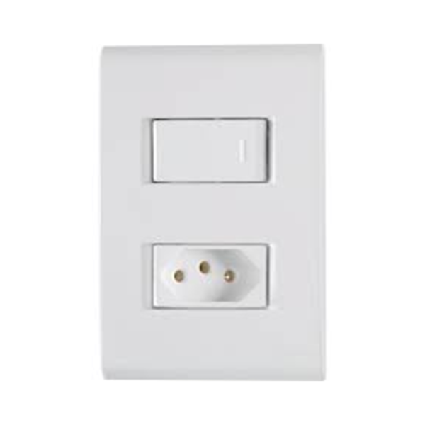 CJ 1 INTER.SIMPLES+1TOMADA 2P+T 20A LIZ TRAMONTINA