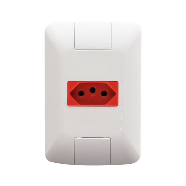 CJ 1TOM 2P+T 20A/250V ARIA VERMELHO TRAMONTINA