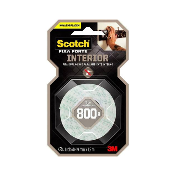 FITA DUPLA FACE 19MM X 1,5M 800G 3M