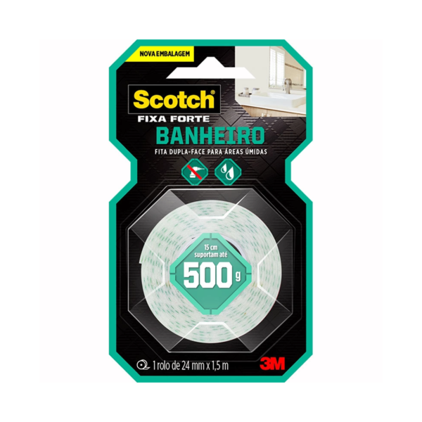 FITA DUPLA FACE BANHEIRO 24MMX1.5