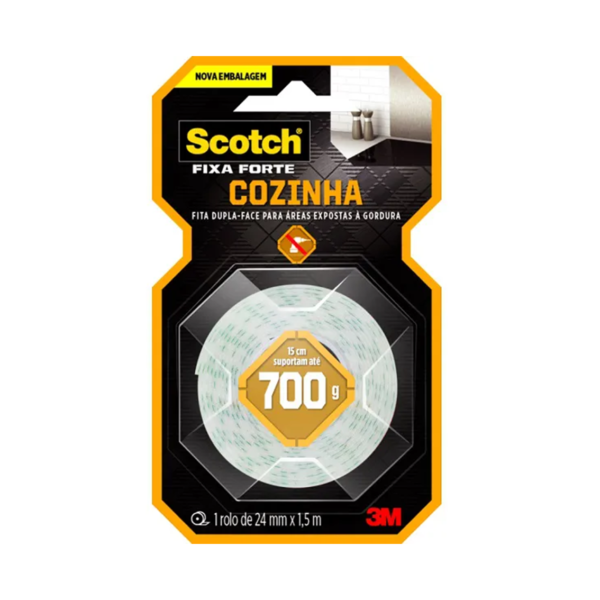 FITA DUPLA FACE COZINHA 24MM X1,5M