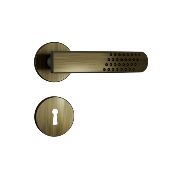 FECHADURA 813/21 - ROSETA ANTIQUE E-COAT STAM