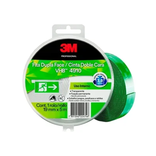 FITA DUPLA FACE INDL RL 19MMX5M ESTOJO