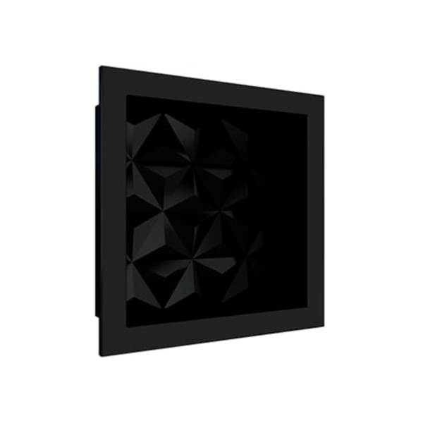 NICHO COZIMAX MULTI 30X30 PRETO TEXT TRIANGULAR