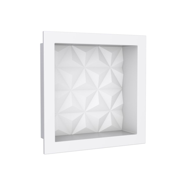 NICHO COZINHA MULT 30X30 BRANCO TEXT TRIANGULOS COZIMAX
